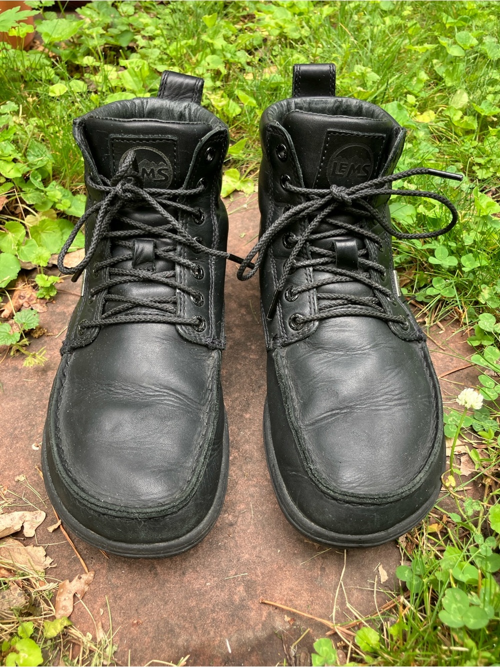 Lems Boulder Boot 9.5 - Black Leather/Waterproof